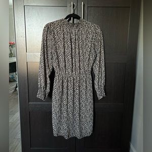 Mock neck midi dress